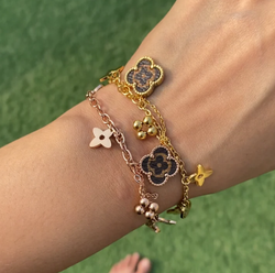 Louis charm hanging bracelet