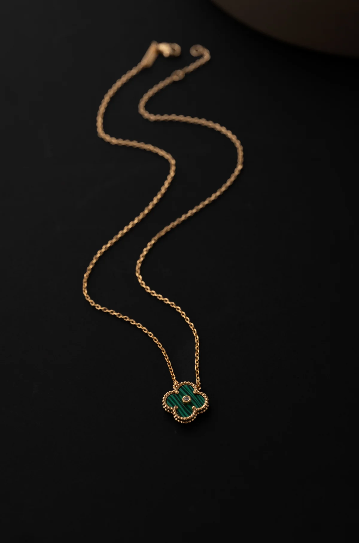 Verdant Green Flower Neckchain