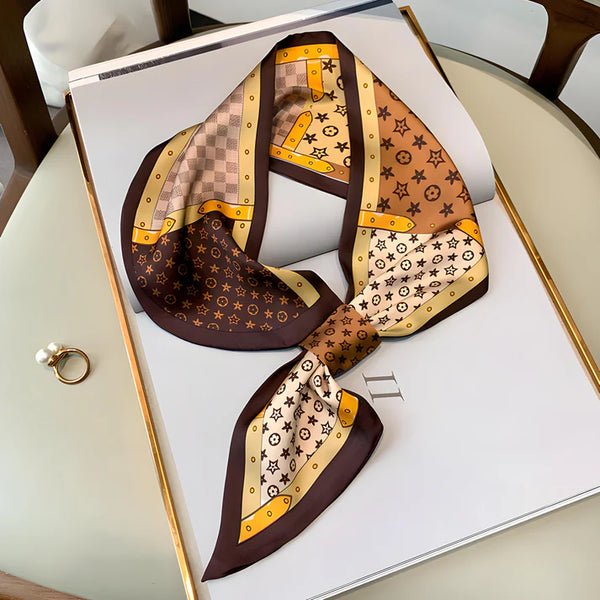 Luxury Printed Loop Scarf - LOOP SCARF 15 * 70 CMS - XED-45_COF