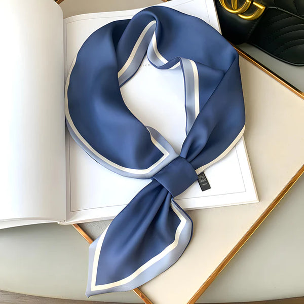 Luxury Printed Loop Scarf - LOOP SCARF 15 * 70 CMS - XED-5_BLU
