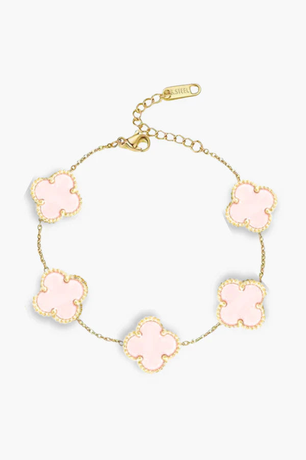 NEW - Upabov Pink Pearl Bracelet | Gold