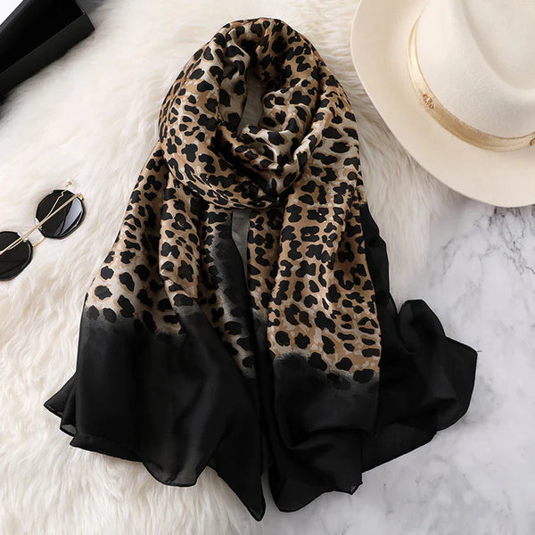 Luxury Printed Large Silk Scarf - LUXURY SCARF 90 * 180 CMS