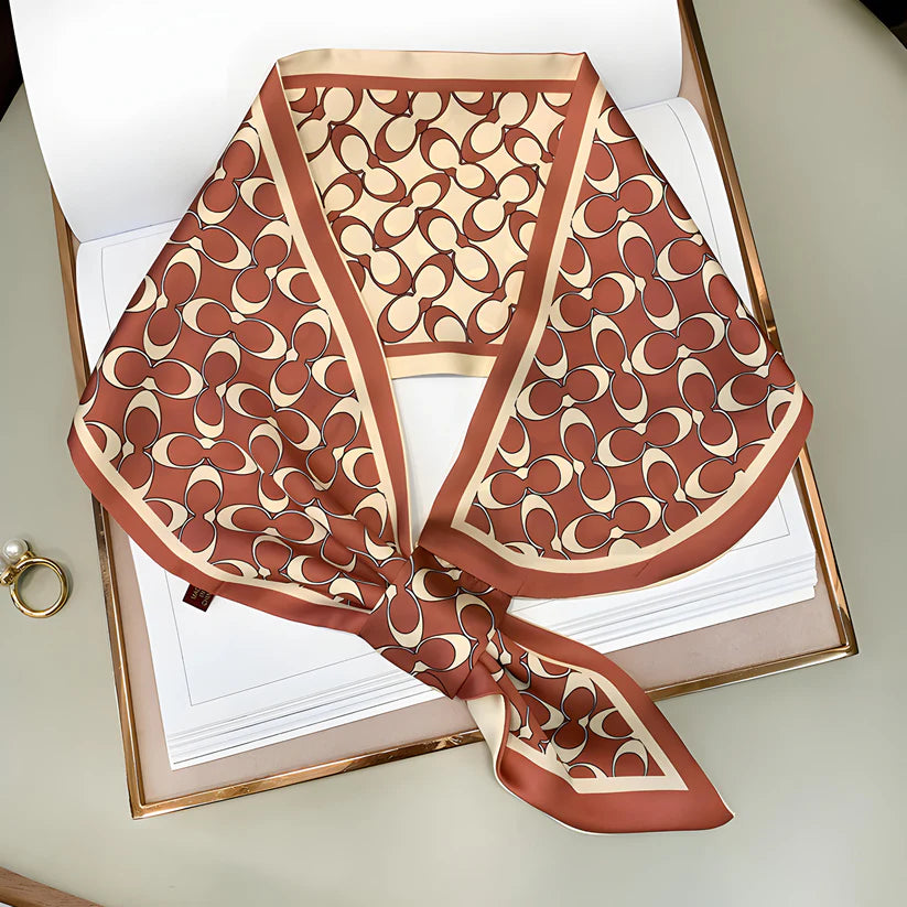 Luxury Printed Loop Scarf - LOOP SCARF 15 * 70 CMS - XED-29_RED