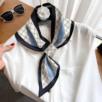 Luxury Printed Loop Scarf - LOOP SCARF 15 * 70 CMS - XED_58_BEI