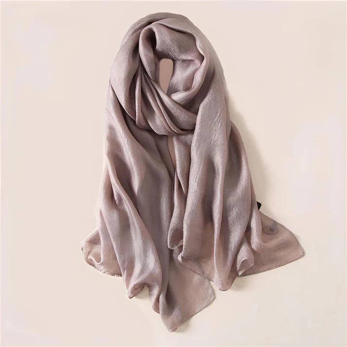 Summer Monochrome Linen Look Sun Protection Scarf - MONOCHROME 100 * 190 CMS