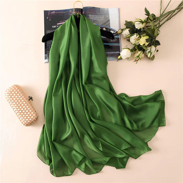 Summer Monochrome Linen Look Sun Protection Scarf - MONOCHROME 100 * 190 CMS