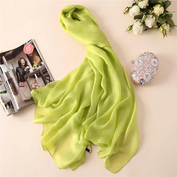 Summer Monochrome Linen Look Sun Protection Scarf - MONOCHROME 100 * 190 CMS
