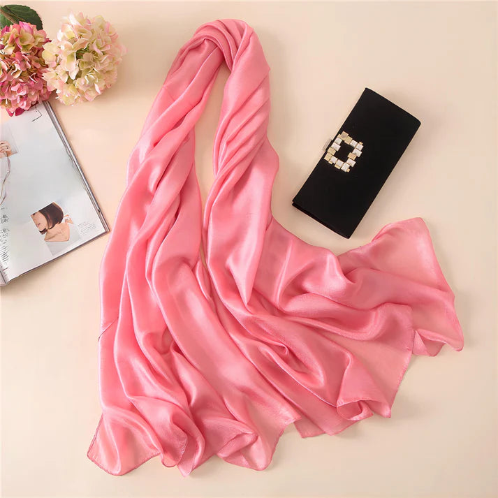 Summer Monochrome Linen Look Sun Protection Scarf - MONOCHROME 100 * 190 CMS