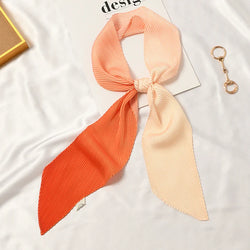 Angled Pleated Two Color Gradient Scarf - ANGLED PLEATED GRADIENT SCARF 16 * 135 CMS