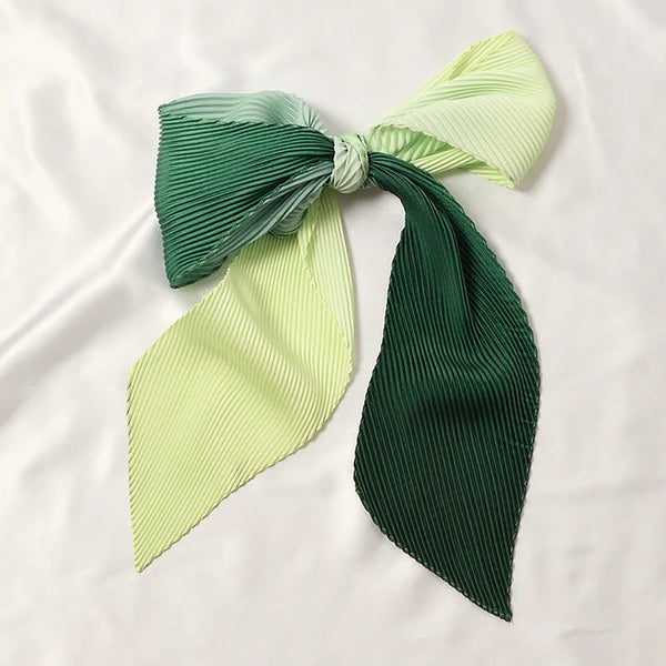 Angled Pleated Two Color Gradient Scarf - ANGLED PLEATED GRADIENT SCARF 16 * 135 CMS