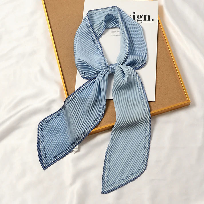 Pleated Printed Scarf - PLEATED SCARF 11 * 135 CMS