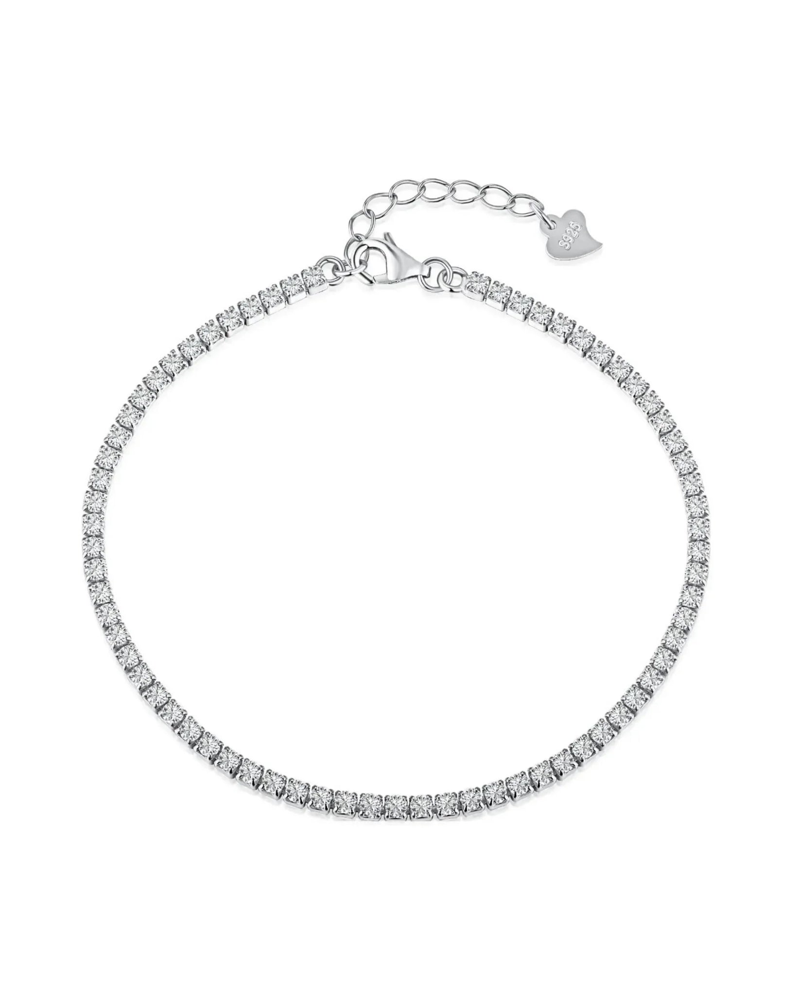 TIFFANY Tennis Bracelet Silver 2MM