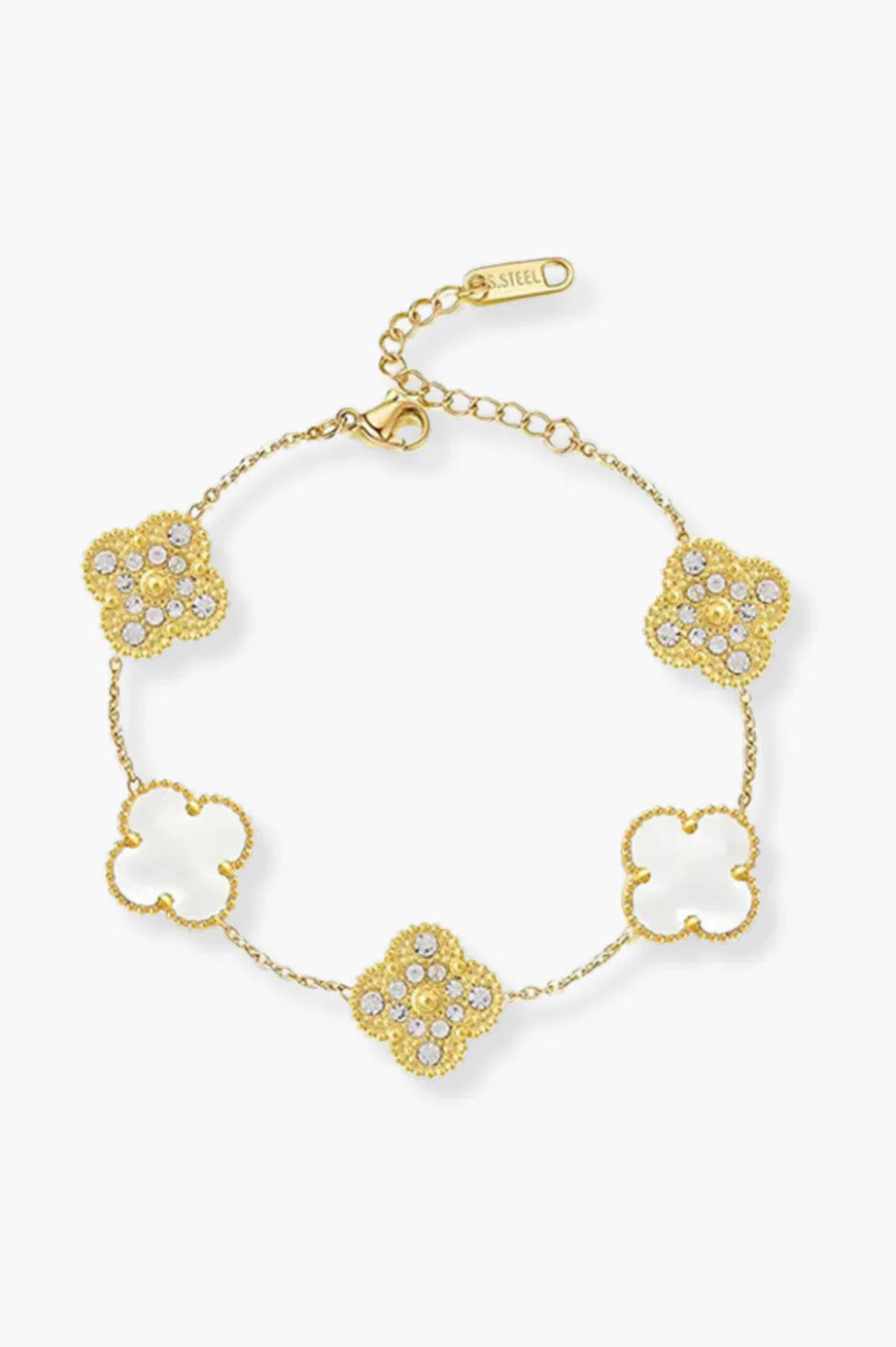 Upabov Luxe Bracelet | Gold White