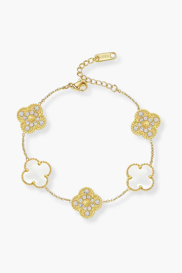Upabov Luxe Bracelet | Gold White