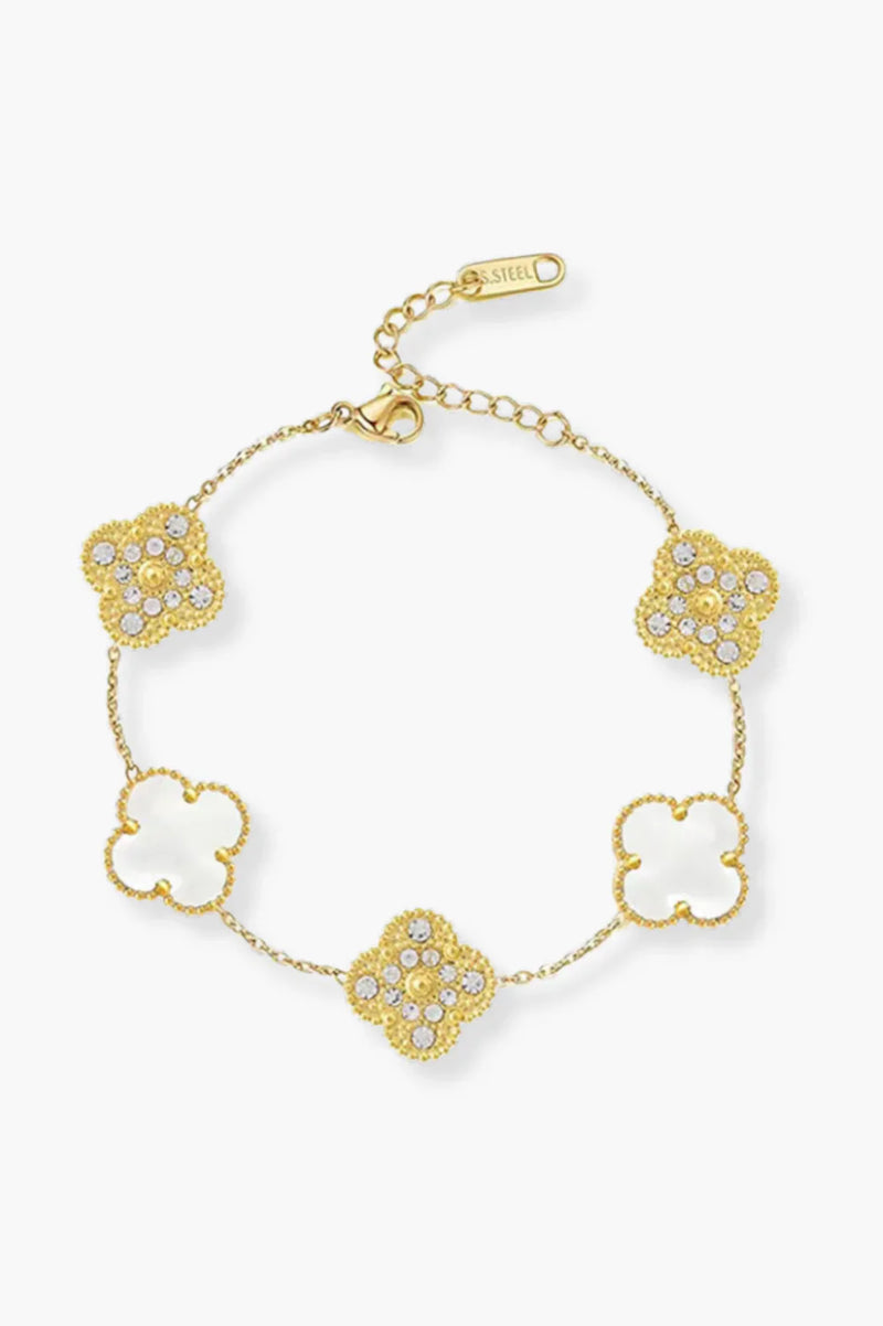 Upabov Luxe Bracelet | Gold White