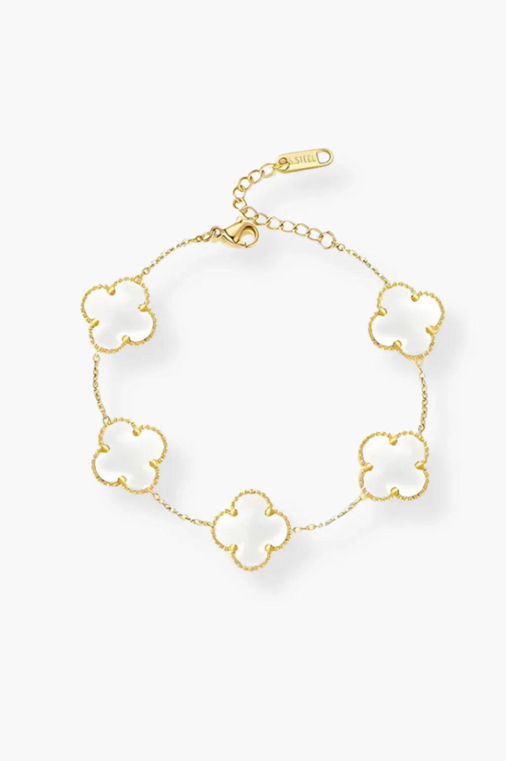 Upabov White Pearl Bracelet Gold